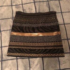 Short sequins mini bandage skirt